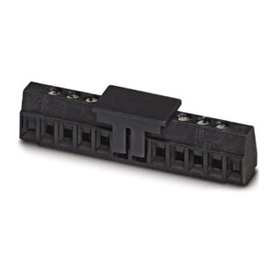 Phoenix Contact MKDS 1/6-3.81 SMD BK Series PCB Terminal Block, 6-Contact, 3.81mm Pitch, Screw Termination