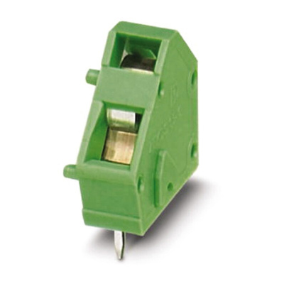 Phoenix Contact ZFKDS 1.5C-5.0-EX Series PCB Terminal Block, 1-Contact, 5mm Pitch, Through Hole Mount, Spring Cage