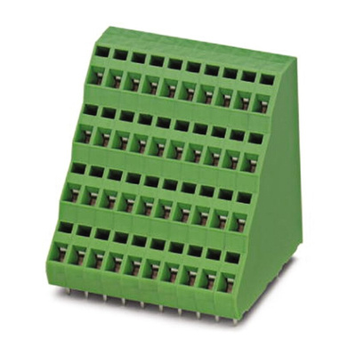 Phoenix Contact ZFK4DS 1.5-5.08 Series PCB Terminal Block, 1-Contact, 5.08mm Pitch, Through Hole Mount, Spring Cage