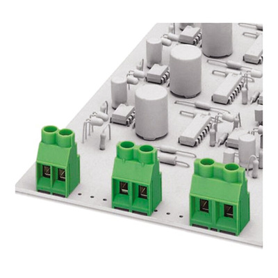 Phoenix Contact MKDSV 5/ 2-7.62 Series PCB Terminal Block, 2-Contact, 7.62mm Pitch, Through Hole Mount, Screw