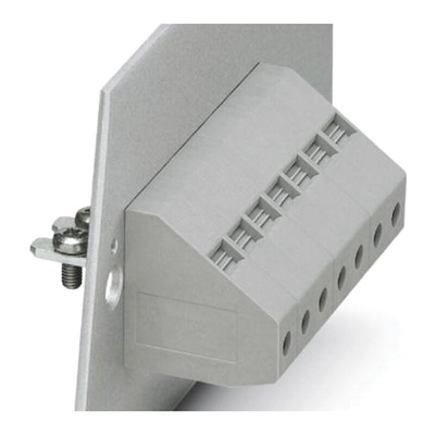 Phoenix Contact HDFKV 16-VP BU Series Feed Through Terminal Block, 2-Contact, 1-Row, Screw Termination