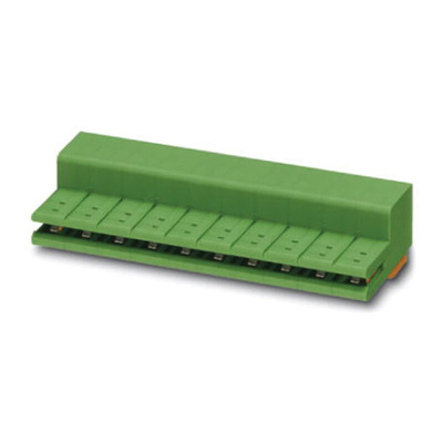 Phoenix Contact ZEC 1.5/ 8-ST-7.5 C2 R1.8 Series PCB Terminal Block, 8-Contact, 7.5mm Pitch, Spring Cage Termination