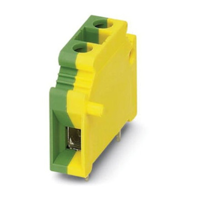 Phoenix Contact FRONT 2.5-H/SA 5/ 4 Series PCB Terminal Block, 4-Contact, 5mm Pitch, Through Hole Mount, Screw