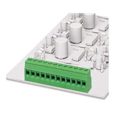 Phoenix Contact MKDS 2.5/ 5-5.08 Series PCB Terminal Block, 5-Contact, 5.08mm Pitch, Through Hole Mount, Screw