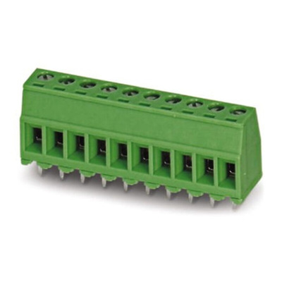 Phoenix Contact ZFKKDSA 2.5-5.08-11 Series PCB Terminal Block, 11-Contact, 5.08mm Pitch, Through Hole Mount, Spring