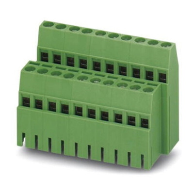 Phoenix Contact MKDSD 1.5/12-3.81 Series PCB Terminal Block, 12-Contact, 3.81mm Pitch, Through Hole Mount, Screw