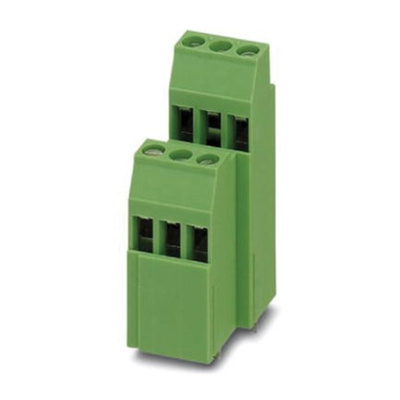 Phoenix Contact SMKDSN 1.5/14 Series PCB Terminal Block, 14-Contact, 5mm Pitch, Through Hole Mount, Screw Termination