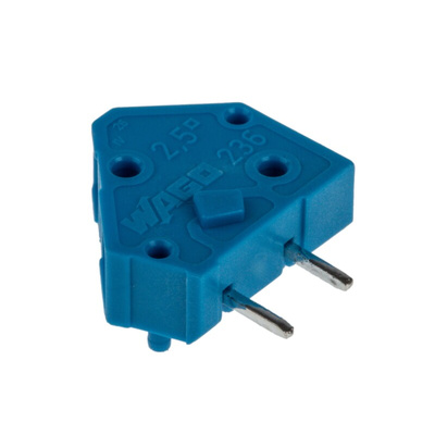 Wago PCB Terminal Block, 1-Contact, 5mm Pitch, Through Hole Mount, Solder Termination