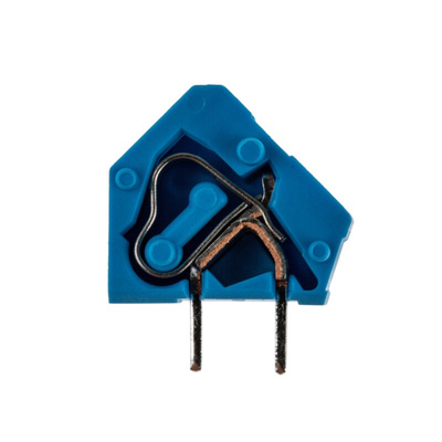 Wago PCB Terminal Block, 1-Contact, 5mm Pitch, Through Hole Mount, Solder Termination