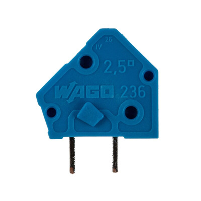 Wago PCB Terminal Block, 1-Contact, 5mm Pitch, Through Hole Mount, Solder Termination