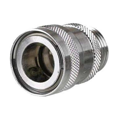 Straight Hose Coupling 1/2in Coupler to Threaded, 3/4 in BSP Male