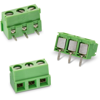 Wurth Elektronik 2135 Series PCB Terminal Block, 2-Contact, 5.08mm Pitch, Through Hole Mount, 1-Row, Solder Termination