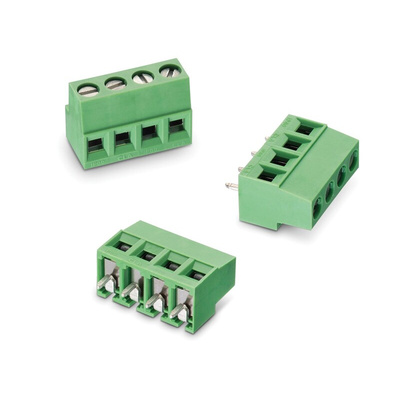 Wurth Elektronik 2427 Series PCB Terminal Block, 5-Contact, 5mm Pitch, PCB Mount, 1-Row, Solder Termination