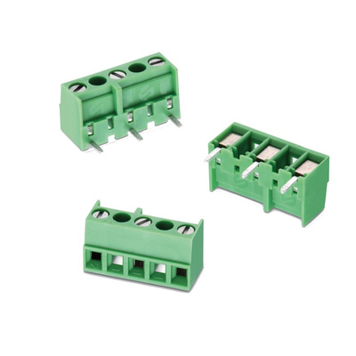 Wurth Elektronik 2432 Series PCB Terminal Block, 5-Contact, 7mm Pitch, PCB Mount, 1-Row, Solder Termination