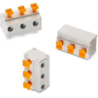 Wurth Elektronik 4119 Series PCB Terminal Block, 9-Contact, 7.5mm Pitch, Through Hole Mount, 1-Row, Solder Termination