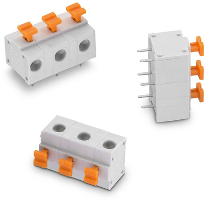 Wurth Elektronik 4114 Series PCB Terminal Block, 7-Contact, 7.62mm Pitch, Through Hole Mount, 1-Row, Solder Termination