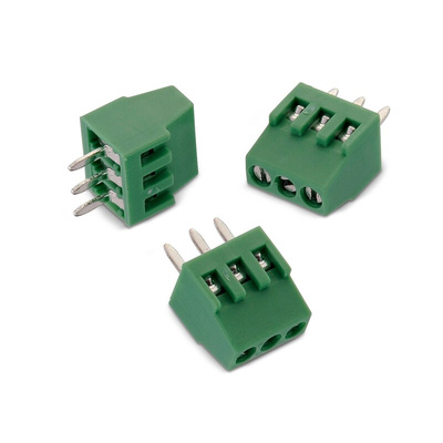 Wurth Elektronik 2109 Series PCB Terminal Block, 4-Contact, 2.54mm Pitch, Through Hole Mount, 1-Row, Solder Termination