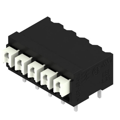 Weidmuller LSF Series PCB Terminal Block, 5-Contact, 3.81mm Pitch, Surface Mount, 1-Row