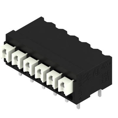 Weidmuller LSF Series PCB Terminal Block, 6-Contact, 3.81mm Pitch, Surface Mount, 1-Row