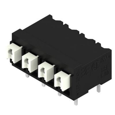 Weidmuller LSF Series PCB Terminal Block, 4-Contact, 5mm Pitch, Surface Mount, 1-Row