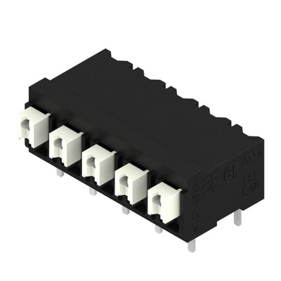 Weidmuller LSF Series PCB Terminal Block, 5-Contact, 5mm Pitch, Surface Mount, 1-Row