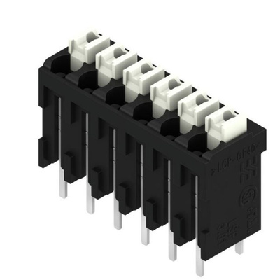 Weidmuller LSF Series PCB Terminal Block, 6-Contact, 3.81mm Pitch, Surface Mount, 1-Row