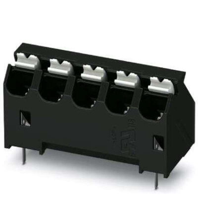 Phoenix Contact SPTA-THR Series PCB Terminal Block, 5-Contact, 5.08mm Pitch, Through Hole Mount, 1-Row