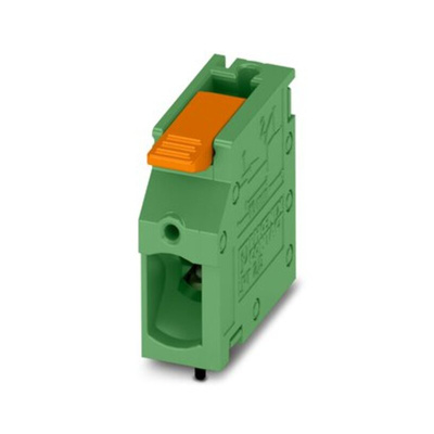 Phoenix Contact PCB Terminal Block, 1-Contact, 5mm Pitch, Through Hole Mount, 1-Row