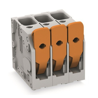 Wago PCB Terminal Block, 4-Contact, 7.5mm Pitch, Through Hole Mount, 1-Row