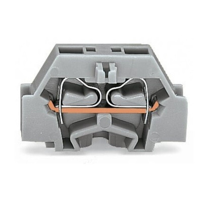 Wago Screw Compact Terminal Block, 1-Contact, Flange Mount, 1-Row
