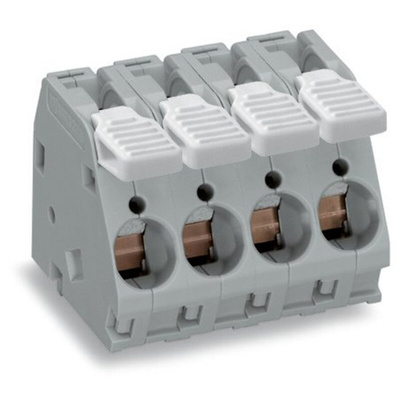 Wago PCB Terminal Block, 3-Contact, 10mm Pitch, Through Hole Mount, 1-Row