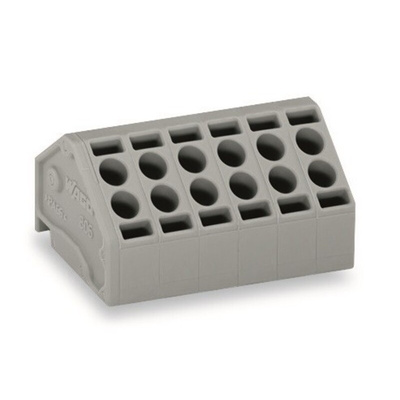 Wago PCB Terminal Block, 2-Contact, 5mm Pitch, PCB Mount, 1-Row
