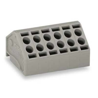 Wago PCB Terminal Block, 8-Contact, 5mm Pitch, PCB Mount, 1-Row