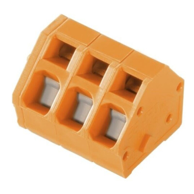 Weidmuller PCB Terminal Block, 2-Contact, 5mm Pitch, PCB Mount, 1-Row