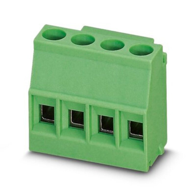 Phoenix Contact PCB Terminal Block, 5mm Pitch, Through Hole Mount, 1-Row