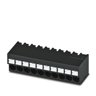 Phoenix Contact 0 P26, 5/ 5-H-5, SPT-THR 2 Series PCB Terminal Block, 5-Contact, 5mm Pitch, Through Hole Mount, 1-Row,