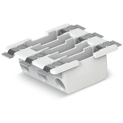 Wago 2070 Series PCB Terminal Block, 3-Contact, 6.5mm Pitch, Surface Mount, 1-Row, Push-In Cage Clamp Termination