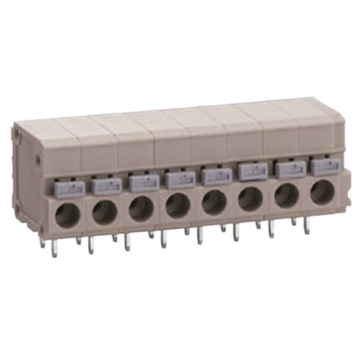 Sato Parts PCB Terminal Block, 4-Contact, 5mm Pitch, Through Hole Mount, 1-Row, Solder Termination