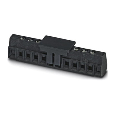 Phoenix Contact MKDS 1/12-3.81 SMD BK Series PCB Terminal Block, 12-Contact, 3.81mm Pitch, Screw Termination