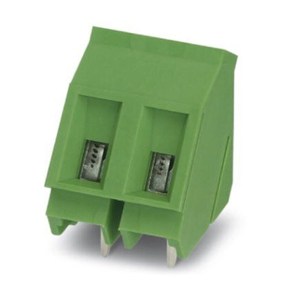 Phoenix Contact GSMKDS 3/10 Series PCB Terminal Block, 10-Contact, 7.5mm Pitch, Through Hole Mount, Screw Termination