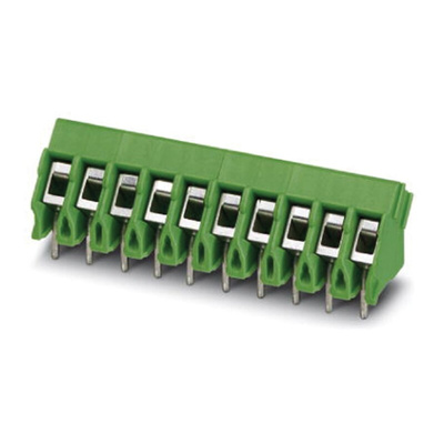 Phoenix Contact PTA 1.5/13-5.0 Series PCB Terminal Block, 13-Contact, 5mm Pitch, Through Hole Mount, Screw Termination
