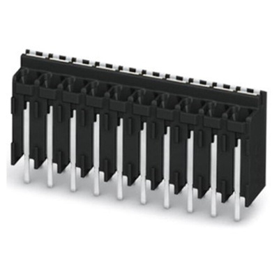 Phoenix Contact SPT-THR 1.5/ 6-V-3.81 P26 Series PCB Terminal Block, 3.81mm Pitch, Through Hole Mount, Spring Cage