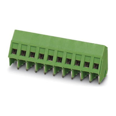 Phoenix Contact GSMKDS 3/ 3 Series PCB Terminal Block, 3-Contact, 7.5mm Pitch, Through Hole Mount, Screw Termination