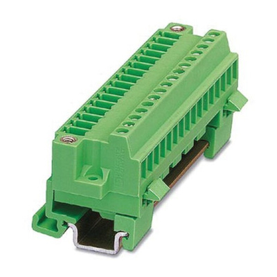 Phoenix Contact UWV 16 Series Feed Through Terminal Block, 2-Contact, 1-Row, Screw Termination