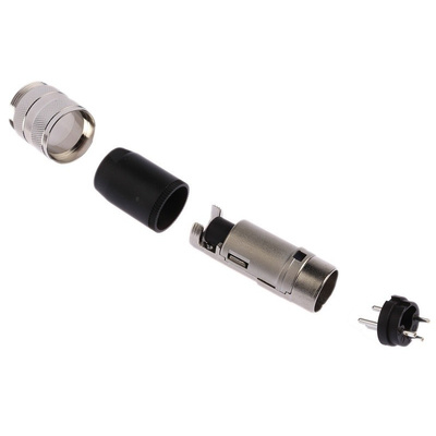 Amphenol Industrial, C 091 A 3 Pole Din Plug, DIN 41524, 4A, 300 V IP40, Screw Lock