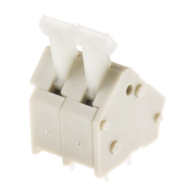 TE Connectivity PCB Terminal Strip, 2-Contact, 5mm Pitch, Through Hole Mount, 1-Row, Solder Termination