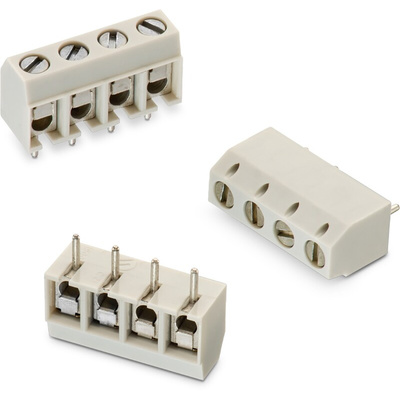 Wurth Elektronik 1357 Series PCB Terminal Block, 7-Contact, 5mm Pitch, Through Hole Mount, 1-Row, Solder Termination
