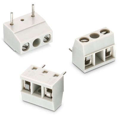 Wurth Elektronik 1368 Series PCB Terminal Block, 3-Contact, 10mm Pitch, Through Hole Mount, 1-Row, Solder Termination