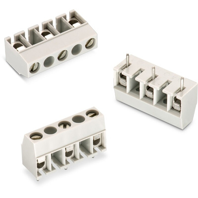 Wurth Elektronik 1368 Series PCB Terminal Block, 4-Contact, 10mm Pitch, Through Hole Mount, 1-Row, Solder Termination