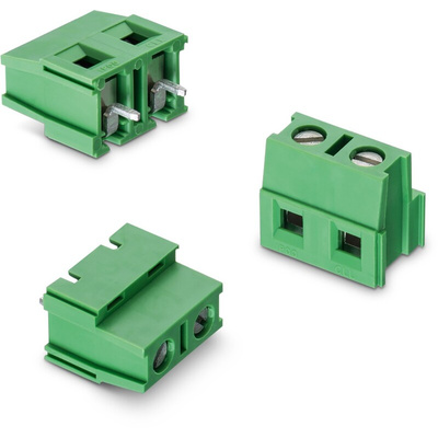 Wurth Elektronik 2169 Series PCB Terminal Block, 2-Contact, 7.5mm Pitch, Through Hole Mount, 1-Row, Solder Termination